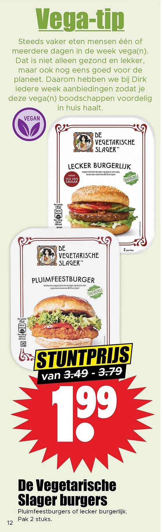 De Vegetarische Slager burgers