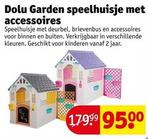 Dolu Garden speelhuisje met accessoires
