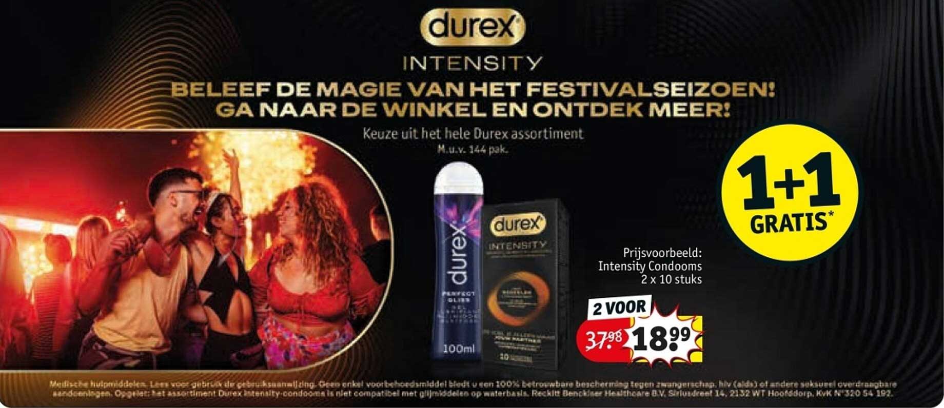 Durex Intensity 1+1 Gratis