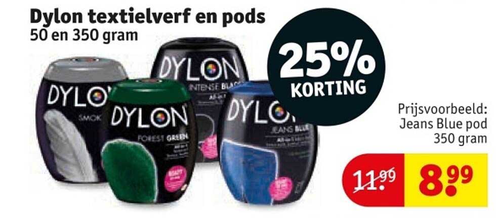 Dylon textielverf en pods 50 en 350 gram