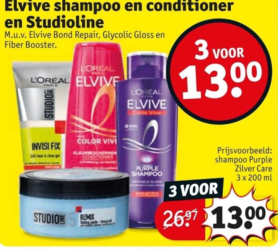 Elvive shampoo en conditioner en Studioline