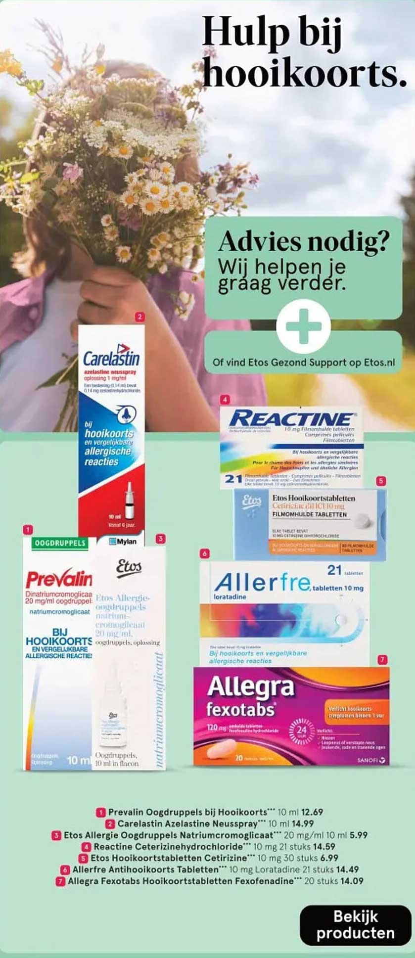 Etos Allergie Oogdruppels Natriumcromogicaat* 20 mg/ml oogdruppel*