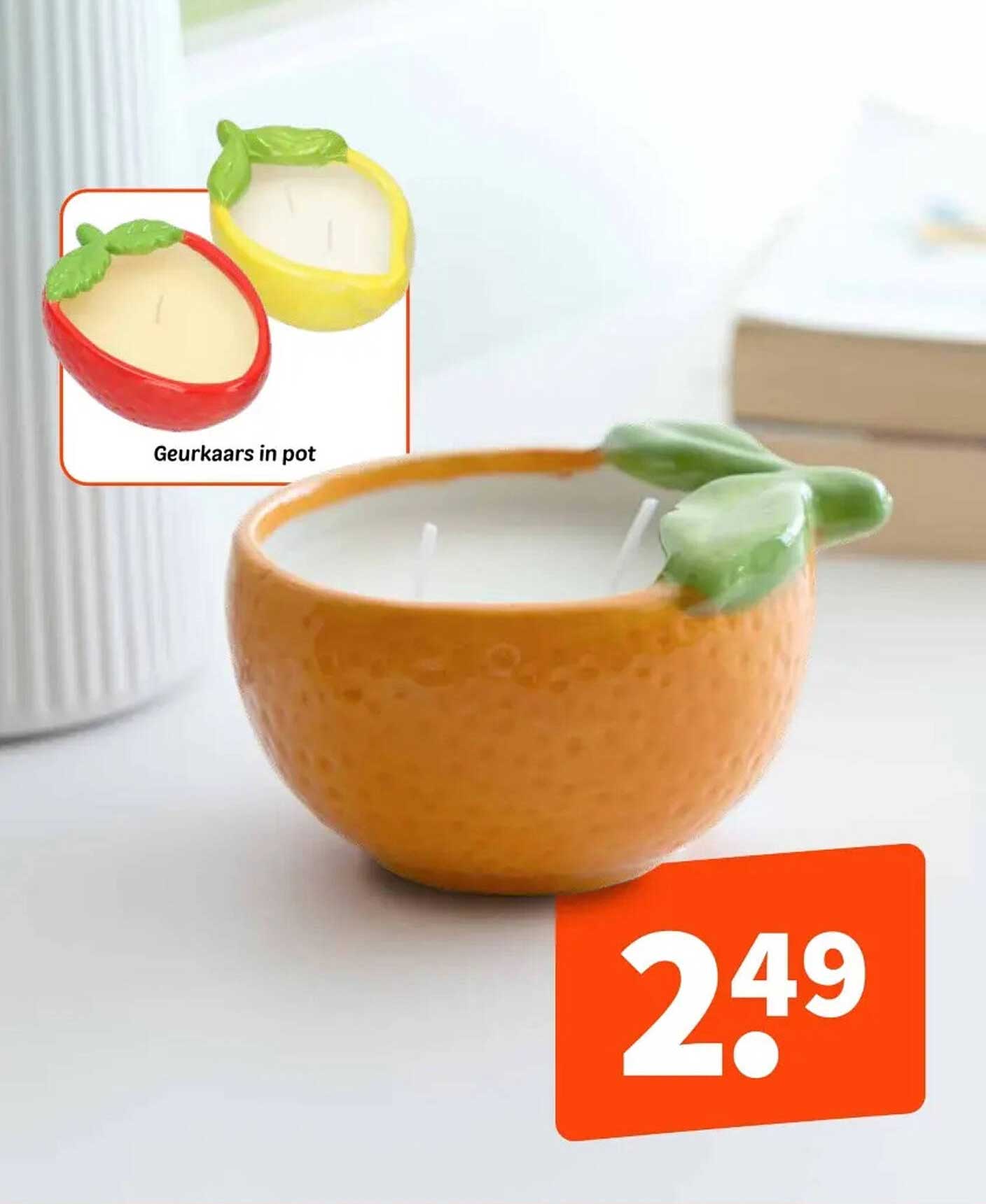 Geurkaars in pot