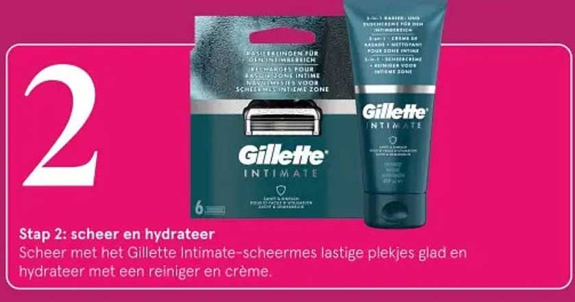 Gillette Intimate-scheermes en reiniger