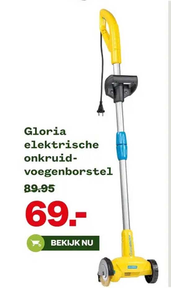 Gloria elektrische onkruidvoegenborstel