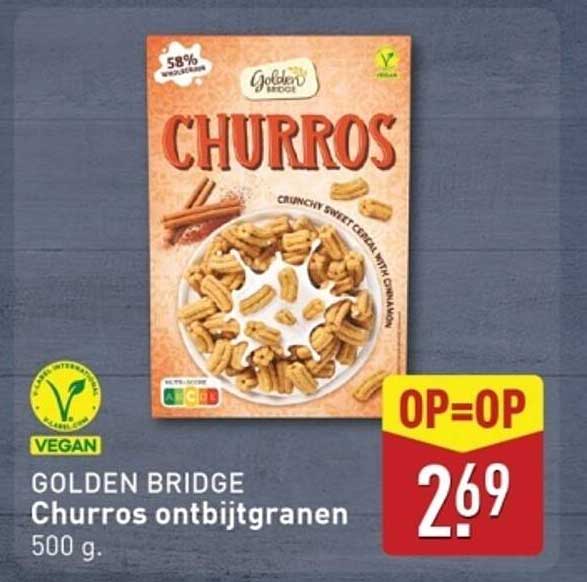 GOLDEN BRIDGE Churros ontbijtgranen 500 g