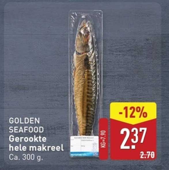 GOLDEN SEAFOOD Gerookte hele makreel