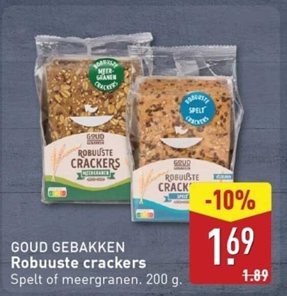 Goud Gebakken Robuuste Crackers