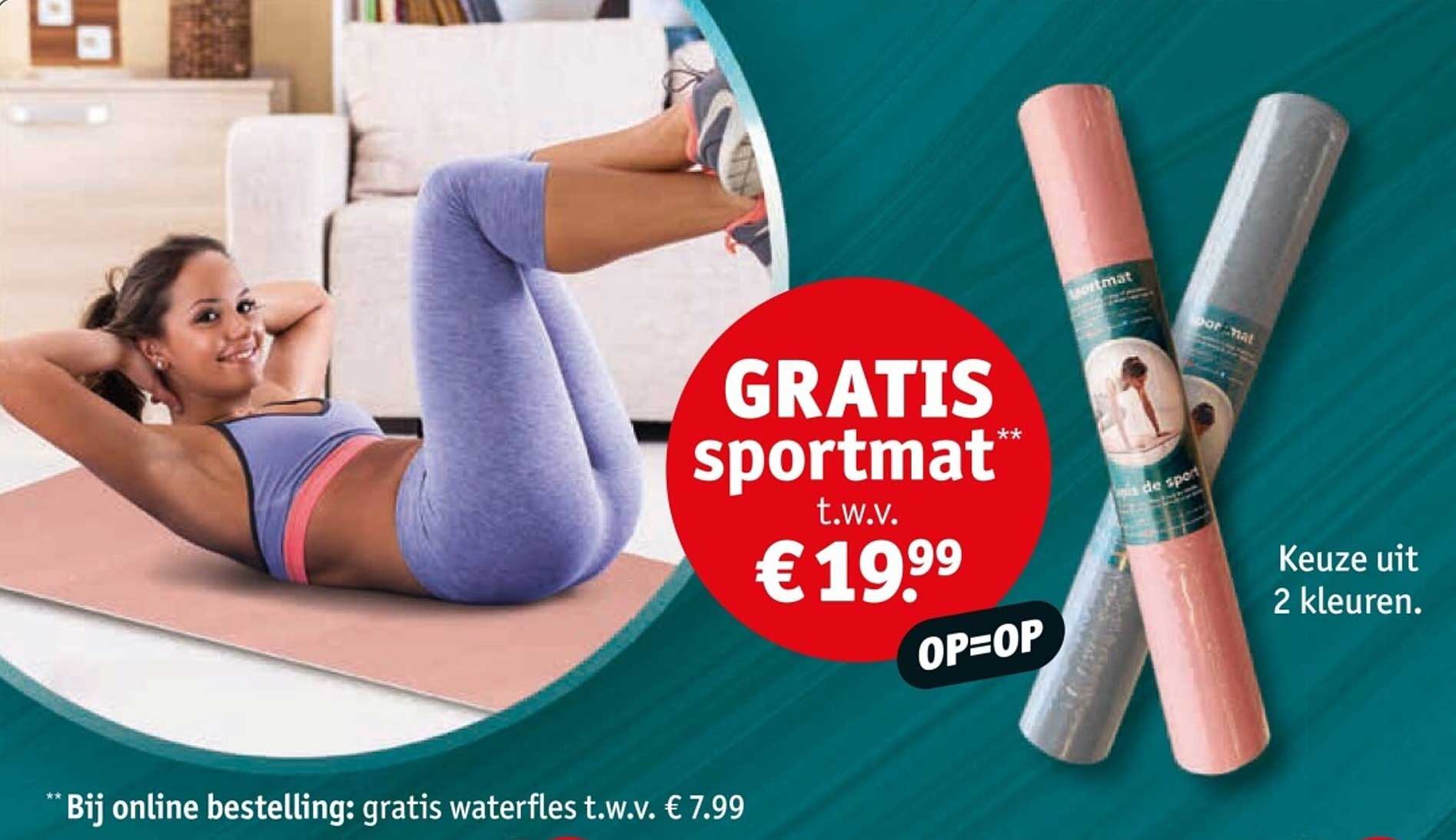 GRATIS sportmat** t.w.v. € 19,99