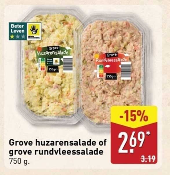 Grove huzarensalade of grove rundvleesalade