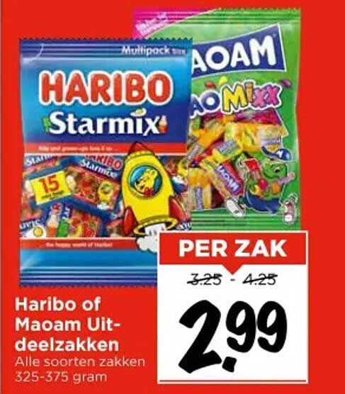 Haribo of Maoam Uitdeelzakken