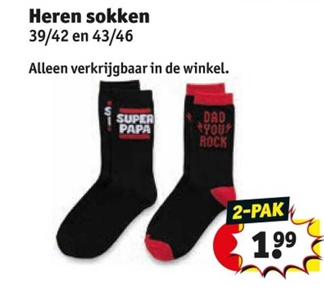 Heren sokken 39/42 en 43/46