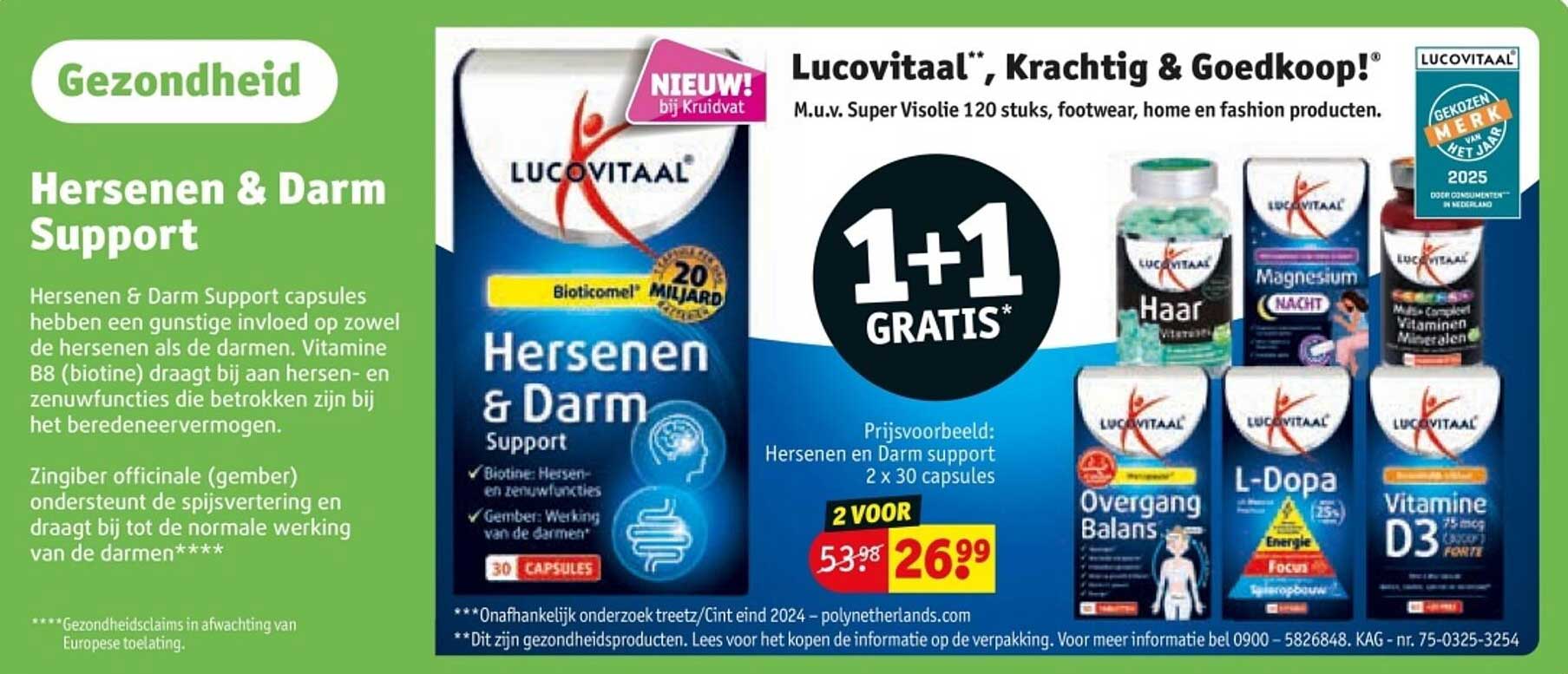 Hersenen & Darm Support