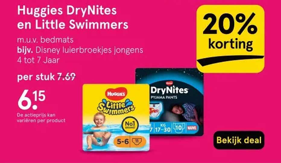 Huggies DryNites en Little Swimmers