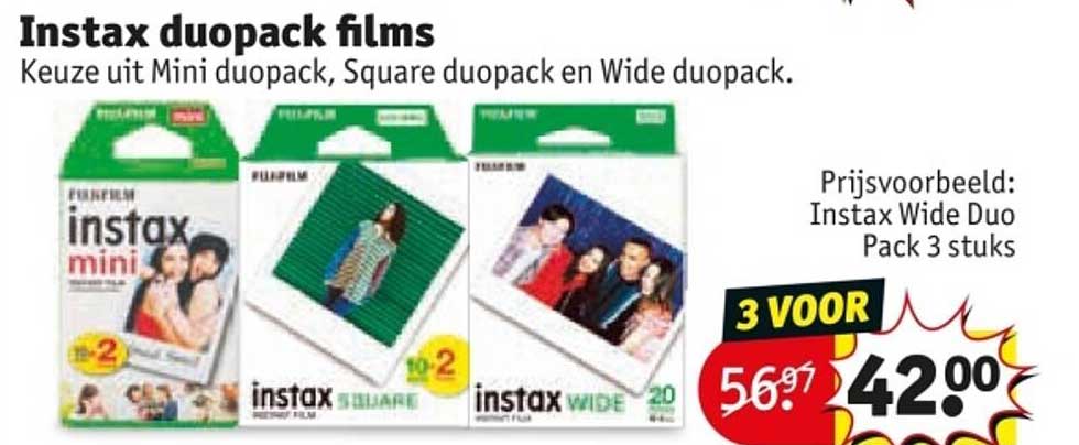 Instax duopack films