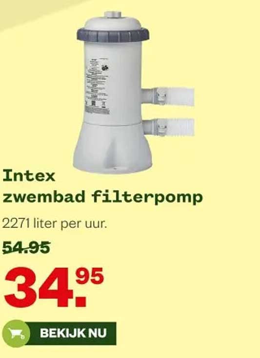 Intex zwembad filterpomp