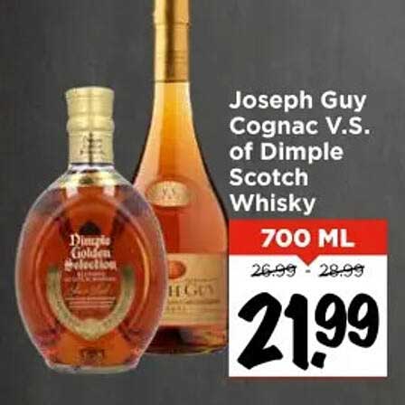 Joseph Guy Cognac V.S. of Dimple Scotch Whisky