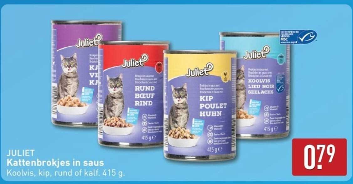 JULIET Kattenbrokjes in saus