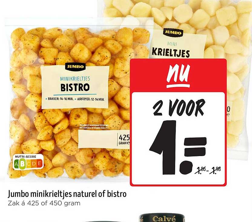 Jumbo minikrieltjes naturel of bistro