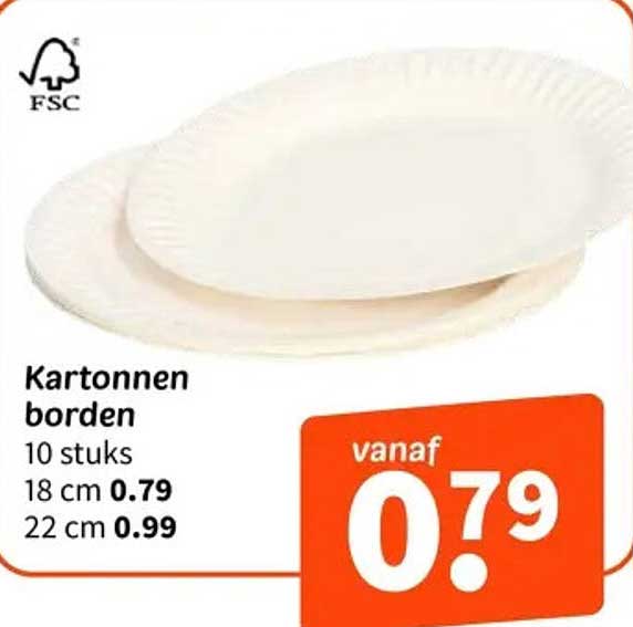 Kartonnen borden
