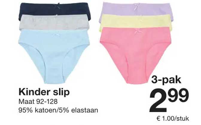 Kinder slip 3-pak