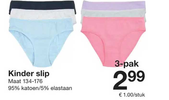 Kinder slip 3-pak