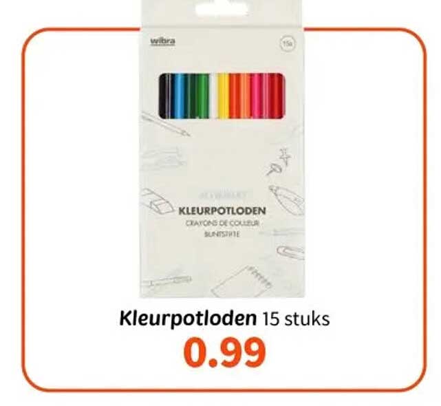 Kleurpotloden 15 stuks