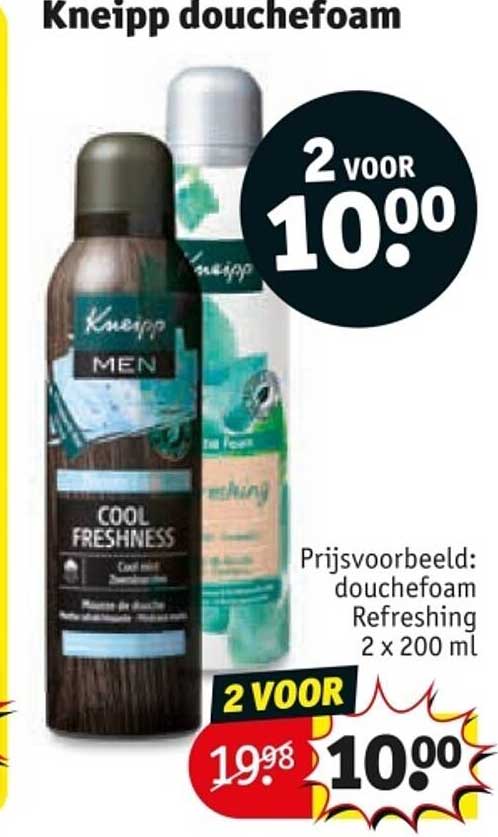 Kneipp douchefoam 2 voor 10,00