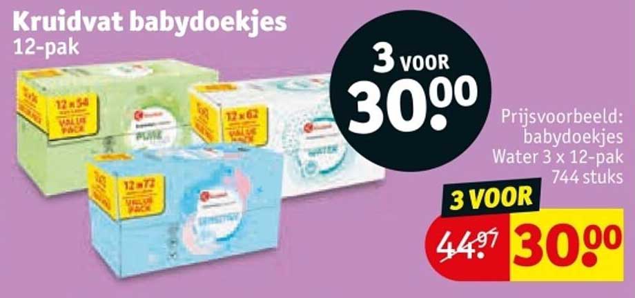 Kruidvat babydoekjes 12-pak