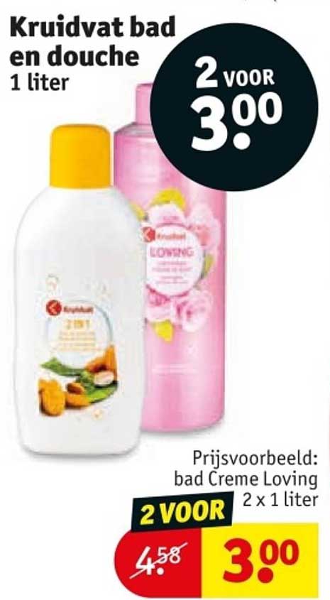 Kruidvat bad en douche 1 liter