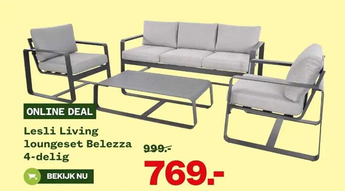 Lesli Living loungeset Bellezza 4-delig