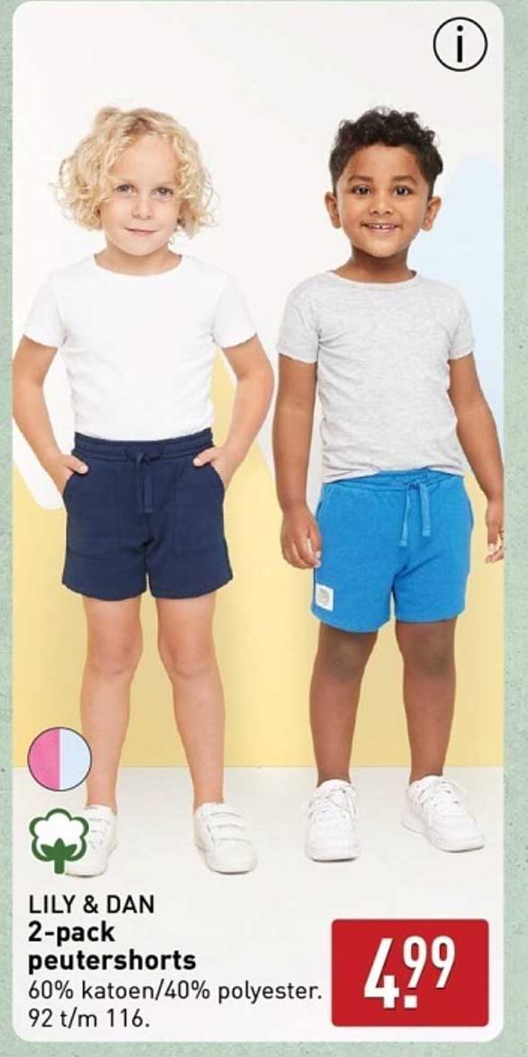 LILY & DAN 2-pack peutershorts