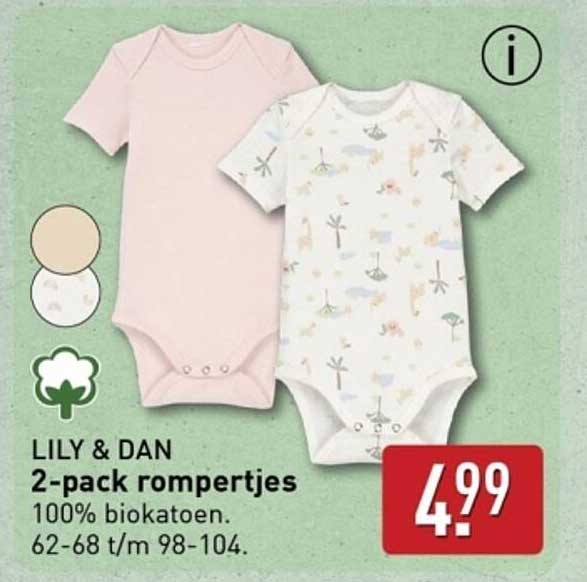 LILY & DAN 2-pack rompertjes