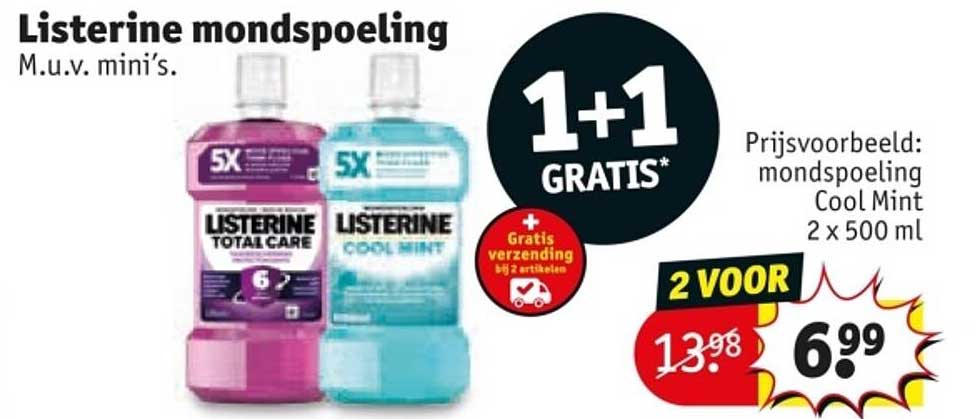 Listerine mondspoeling M.u.v. mini's.