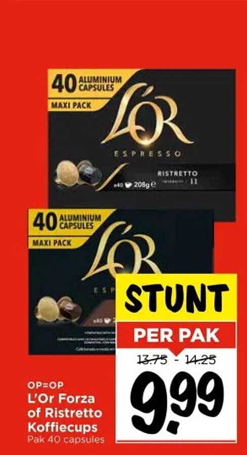 L’Or Forza of Ristretto Koffiecups