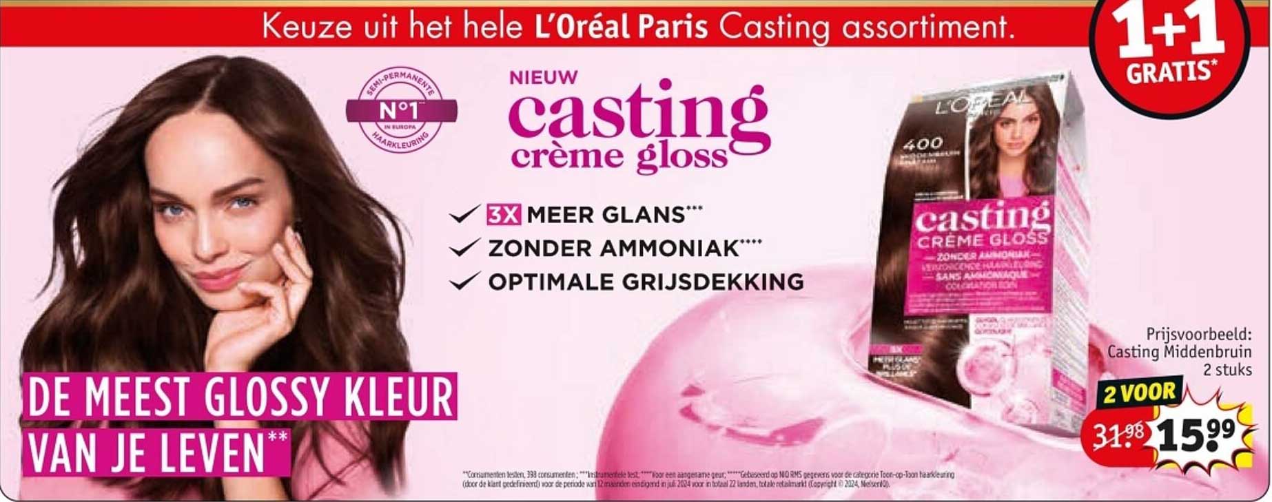 L'Oréal Paris Casting Crème Gloss - 2 voor 15,99