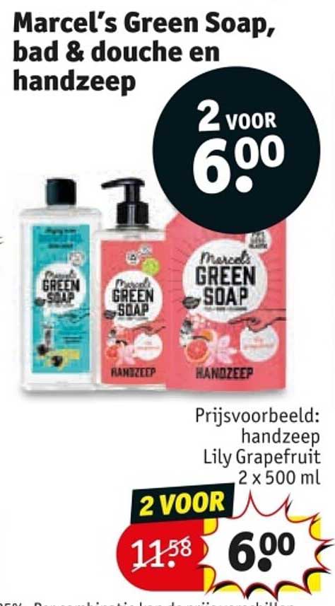 Marcel’s Green Soap, bad & douche en handzeep