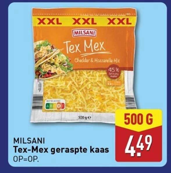 MILSANI Tex-Mex geraspte kaas