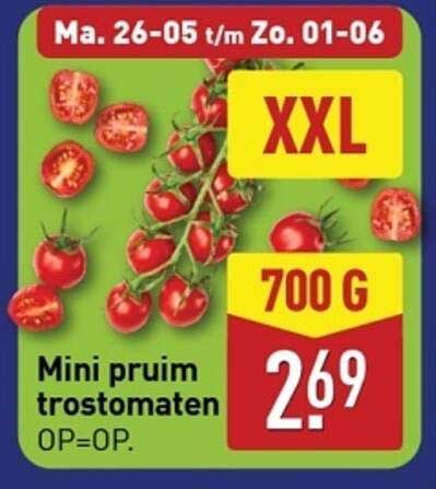 Mini pruim trostomaten XXL 700 G