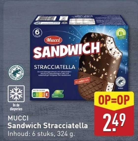 MUCCI Sandwich Stracciatella