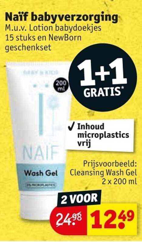Naïf babyverzorging M.u.v. Lotion babydoekjes 15 stuks en NewBorn geschenkset