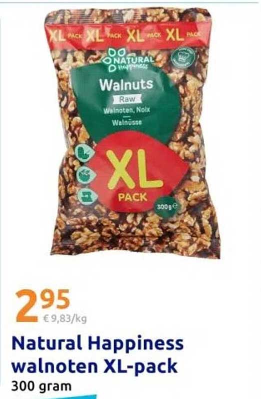 Natural Happiness walnoten XL-pack