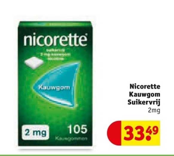 Nicorette Kauwgom Suikervrij 2mg