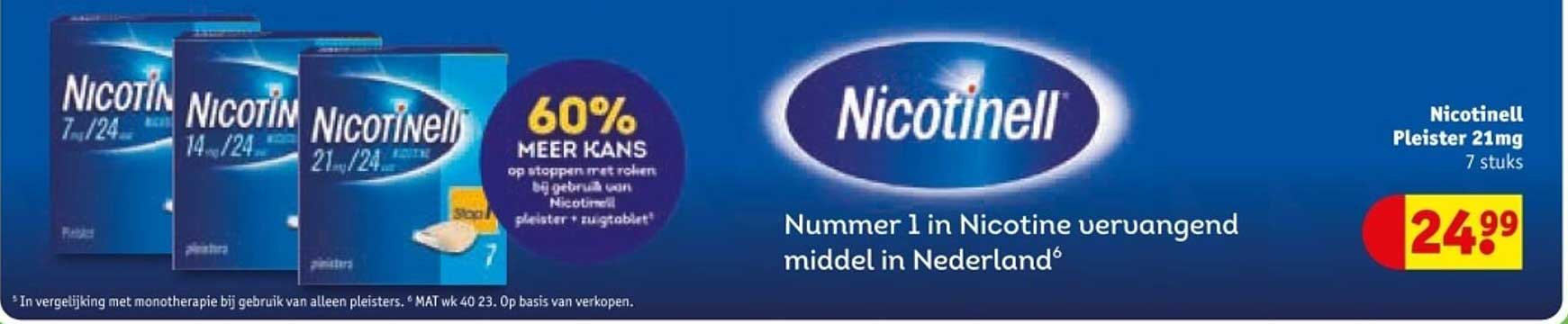 Nicotinell Pleister 21mg 7 stuks