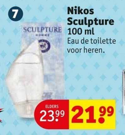 Nikos Sculpture 100 ml Eau de toilette voor heren.