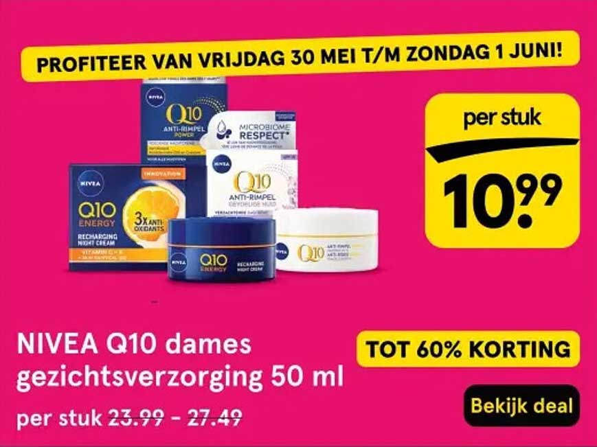 NIVEA Q10 dames gezichtsverzorging 50 ml