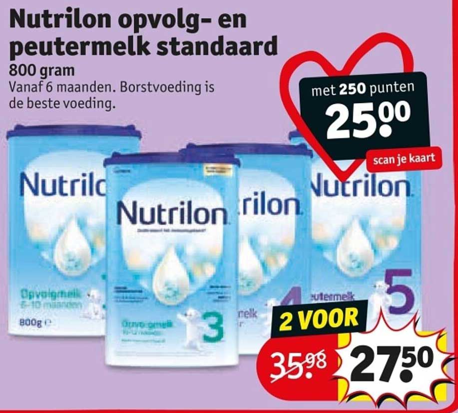 Nutrilon opvolg- en peutermelk standaard 800 gram
