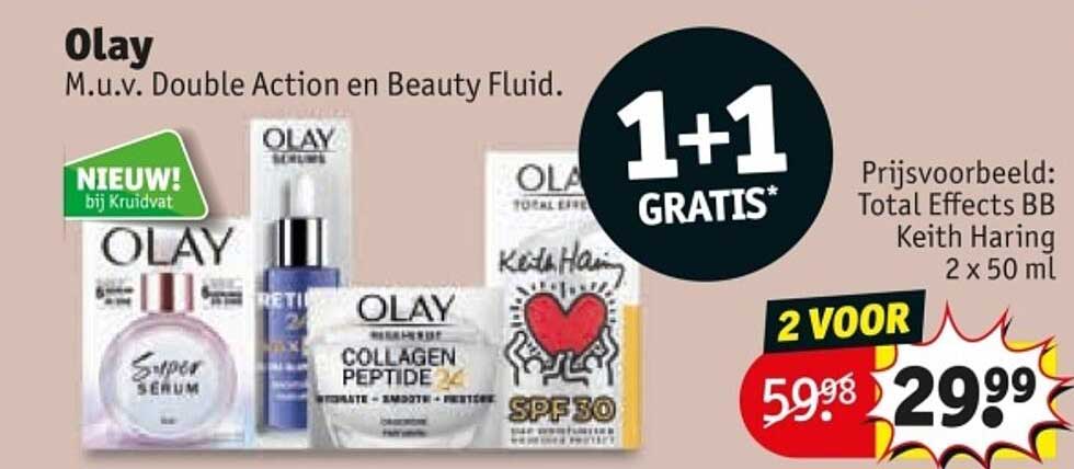 Olay M.u.v. Double Action en Beauty Fluid.