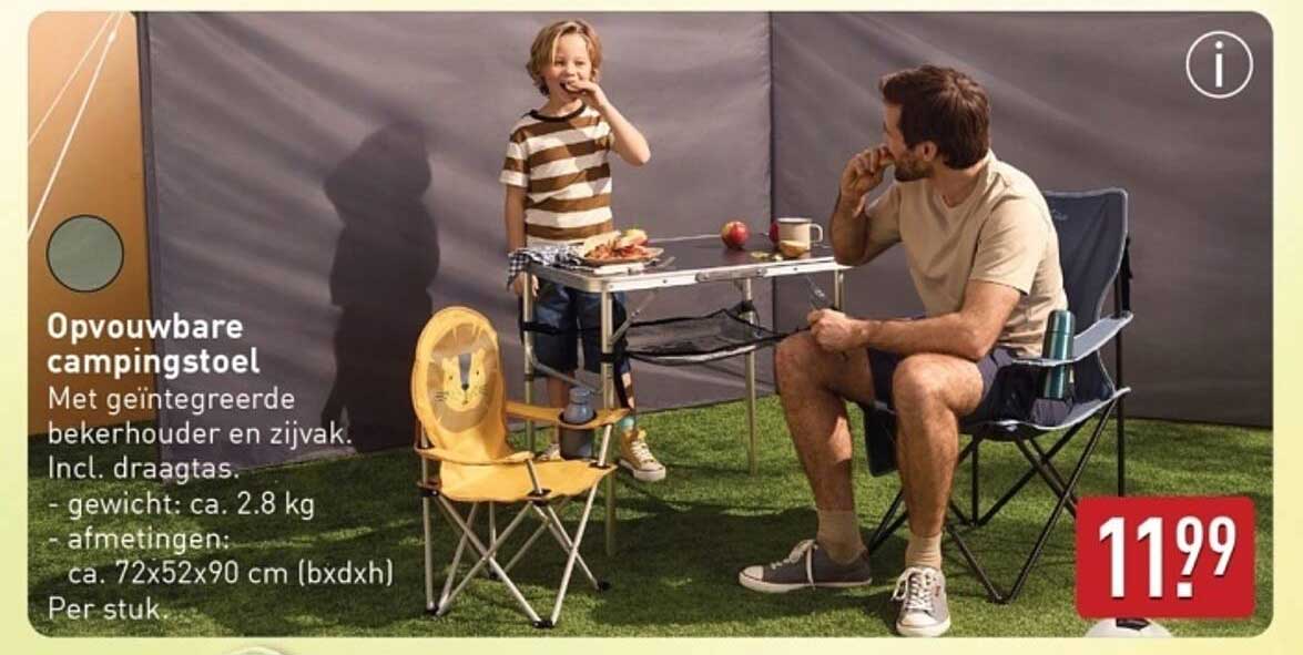 Opvouwbare campingstoel