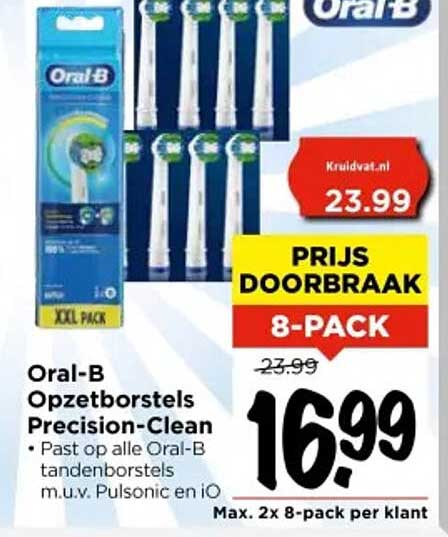 Oral-B Opzetborstels Precision-Clean